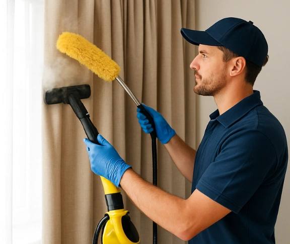 Trusted drapes cleaning technician Matty Curtain Cleaning hamlyn-heights-vic QLD