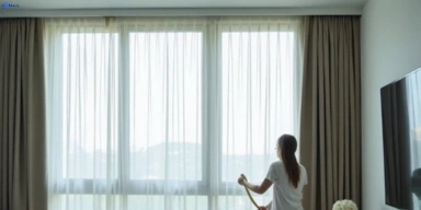 Delicate sheer drape cleaning hamlyn-heights-vic Matty Curtain Cleaning