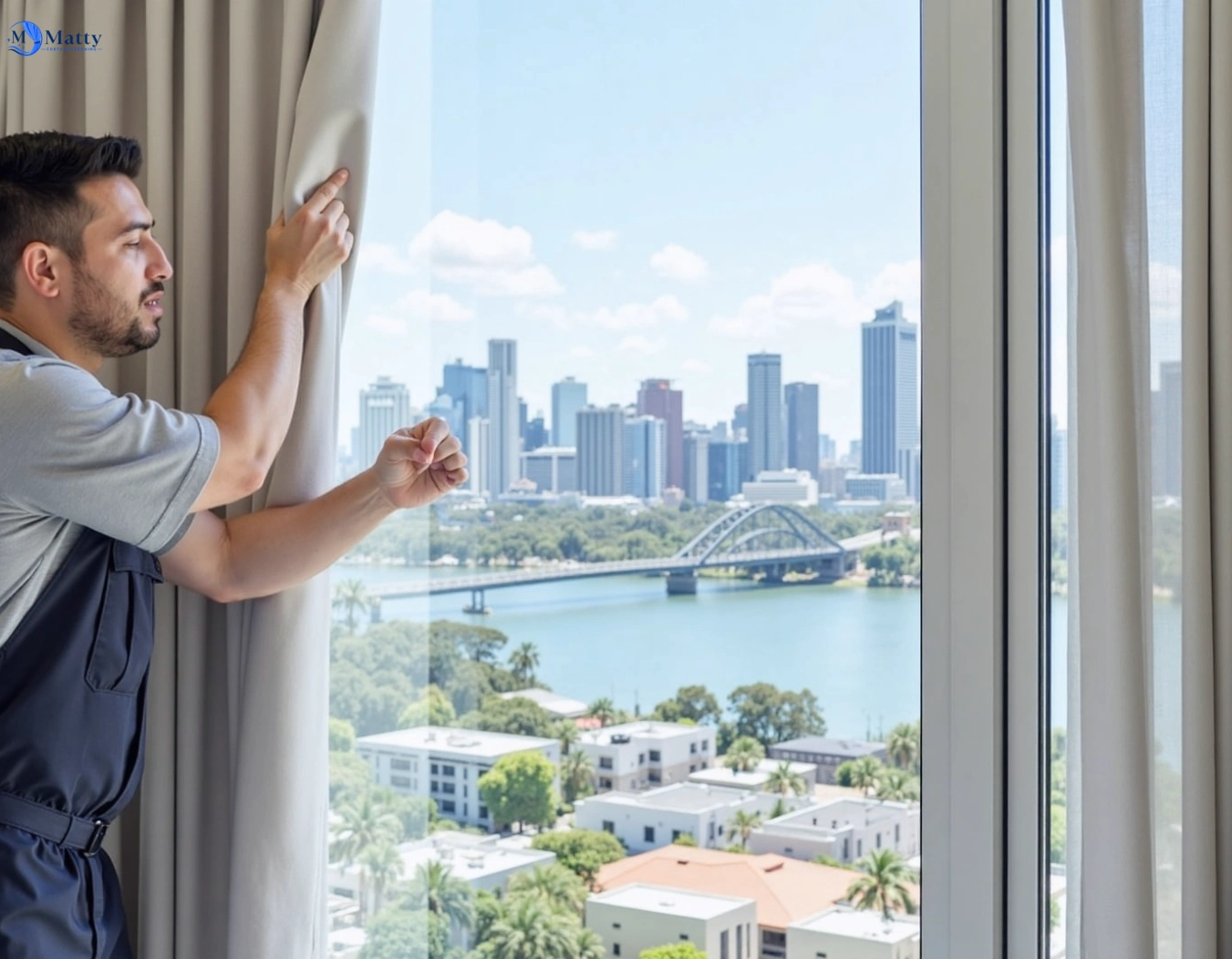 Professional curtain steam cleaning service hamlyn-heights-vic QLD by Matty Curtain Cleaning